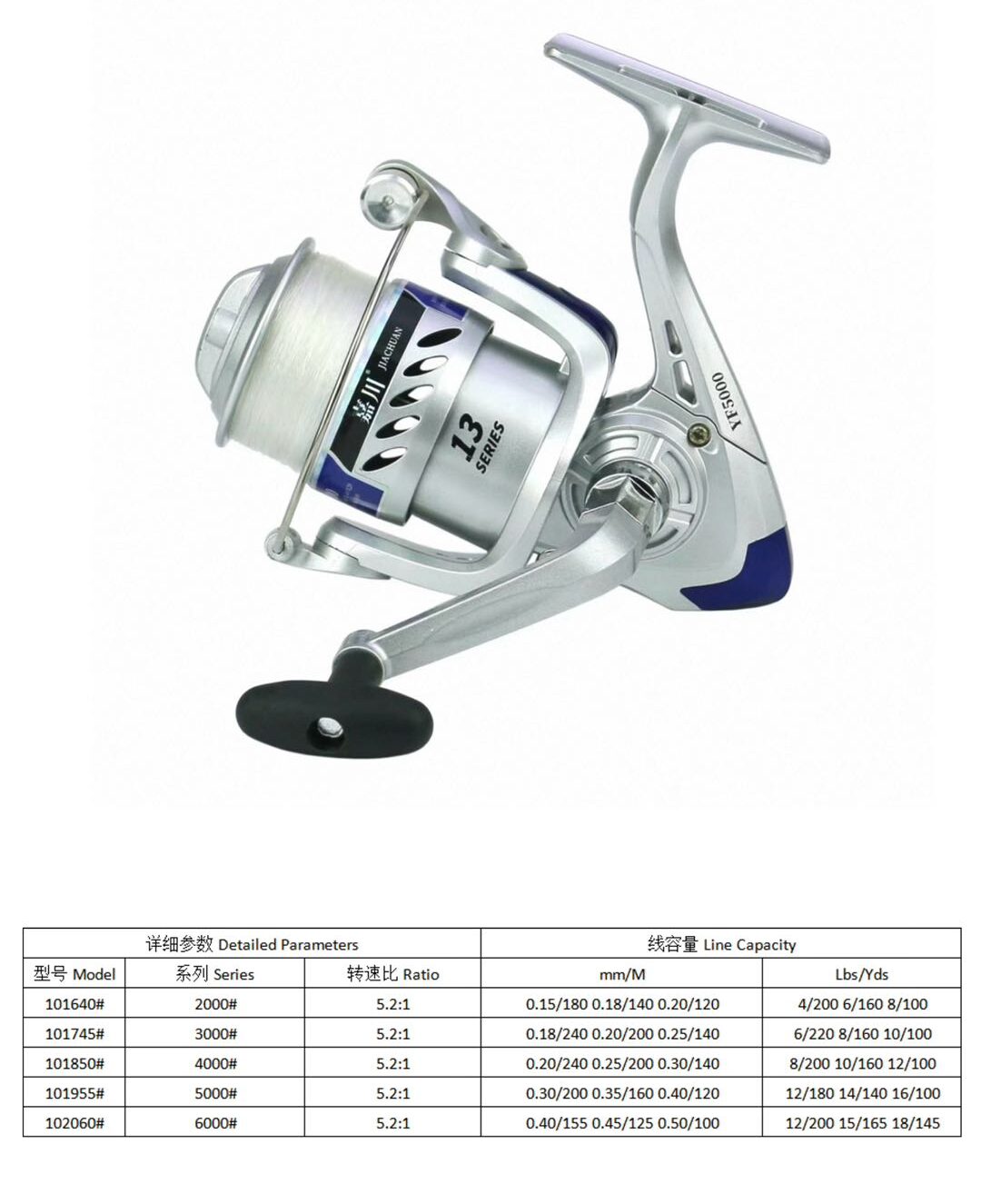 Fishing reel #1019553 (Serial number: YF5000)